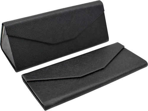 Vista 42 de Real Sic Funda para lentes de sol para hombres y mujeres, soporte magnético plegable para lentes de sol, inspirado en el color sólido