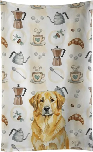 Vista 247 de Caroline's Treasures Afghan Hound - Toalla de cocina para barra de café, terciopelo frontal y lazo de algodón, lavable a máquina Sabueso afgano