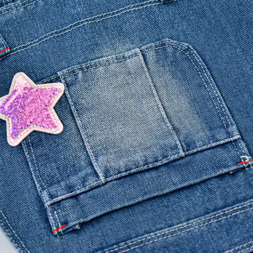 Vista 4 de Peacolate 4-11T Little & Big Girls Jumper Dress Casual Strap Denim Overalls
