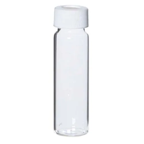 Vista 3 de Vial VOA (72, vidrio transparente, tapas abiertas de 20 mL)