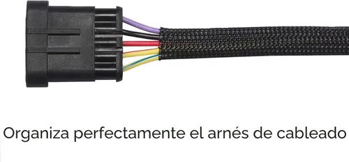 Vista 3 de Alex Tech - Funda trenzada expandible de 1/2 pulgada para cables, material de tereftalato de polietileno (PET), 25 pies, color negro
