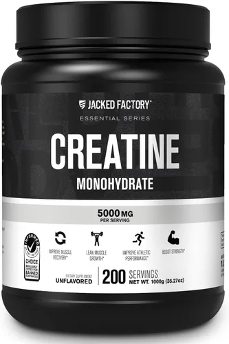 Vista 11 de Jacked Factory Monohidrato de creatina en polvo de 15 oz – Suplemento diario de creatina de 0.18 oz para hombres y mujeres, apto para veganos