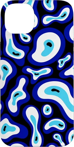 Vista 15 de Malvado de ojo turco Groovy Swirl patrón Good Vibes teléfono caso para iPhone 17
