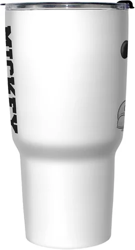 Vista 2 de Disney Mickey Lean - Taza de viaje de acero inoxidable de 27 onzas
