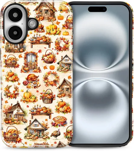 Vista 10 de Funda para iPhone 13 iPhone 14, a prueba de golpes, funda protectora híbrida de 2 capas, doble protección contra caídas, antiarañazos, diseño Rojo