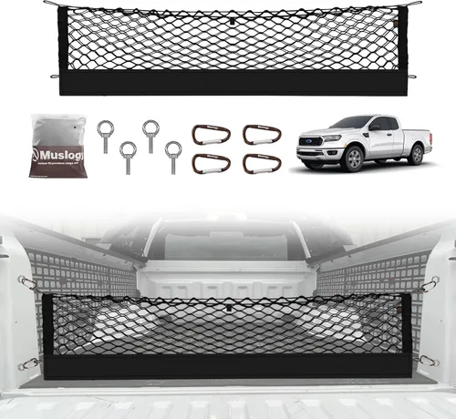 Vista 52 de Muslogy Red de carga para maletero estilo sobre compatible con accesorios Jeep Grand Cherokee L 2021-2024 2025, organizador de maletero de ajuste