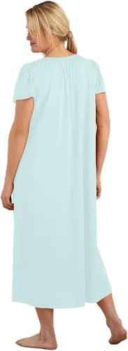 Vista 2 de Miss Elaine camisón de punto con mangas largas estilo mariposa para mujer