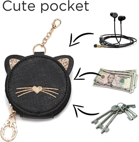 Vista 5 de I IHAYNER Mochila de moda para niñas, mini monedero, mochila pequeña de cuero para adolescentes, niñas con monedero