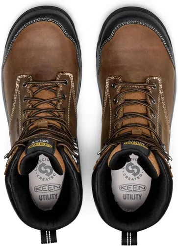 Vista 5 de KEEN Utility Botas de trabajo impermeables Evanston de 8" con punta compuesta para hombre