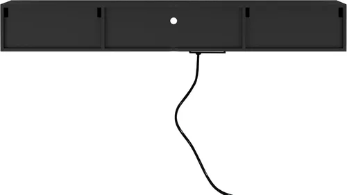 Vista 9 de Soporte flotante para TV montado en la pared con toma de corriente, moderno centro de entretenimiento flotante para TV de 70 pulgadas, estante