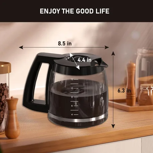 Vista 11 de Repuesto de cafetera de 12 tazas compatible con los modelos Cuisinart SS-12, SS-15, SS-16, DCC-1100BK, DCC-1200, DCC-2650, CHW-12P1, DGB-400