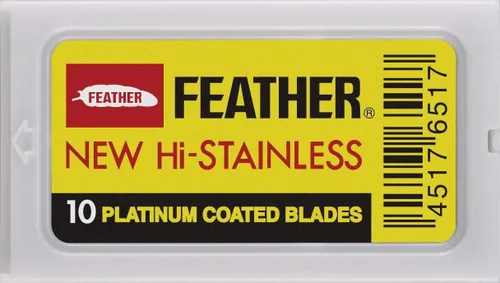 Vista 3 de 100 cuchillas de afeitar de seguridad de doble filo de las 10 mejores marcas – Feather ASTRA PERSONNA.Paquete de muestras