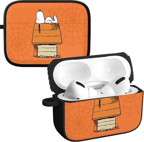 Vista 11 de Affinity Bands Peanuts Halloween HDX - Funda compatible con Apple AirPods Gen 1 y 2 (gran calabaza)