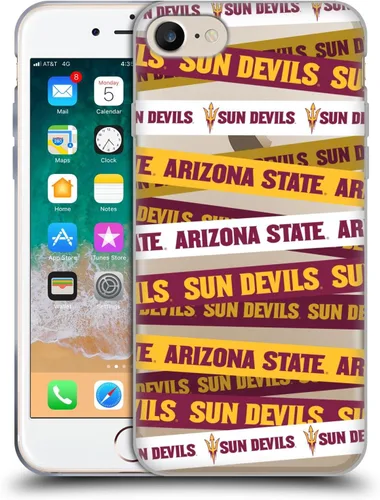 Vista 64 de Head Case Designs Funda de gel ASU Camou con licencia oficial de la Universidad Estatal de Arizona [protección de grado militar] compatible