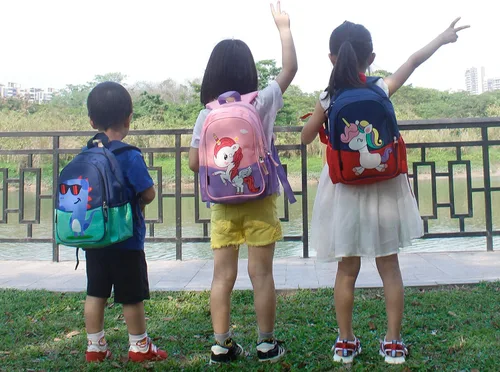 Vista 7 de POWOFUN Mochila de viaje preescolar para niños pequeños Verde Dinosaur Green S Viajar