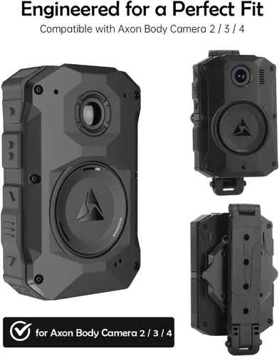 Vista 2 de WEIGUZC Soporte de cámara Molle compatible con Axon Taser Body Camera 2/3/4 - Soporte Molle de aluminio ligero para chaleco táctico y uniforme