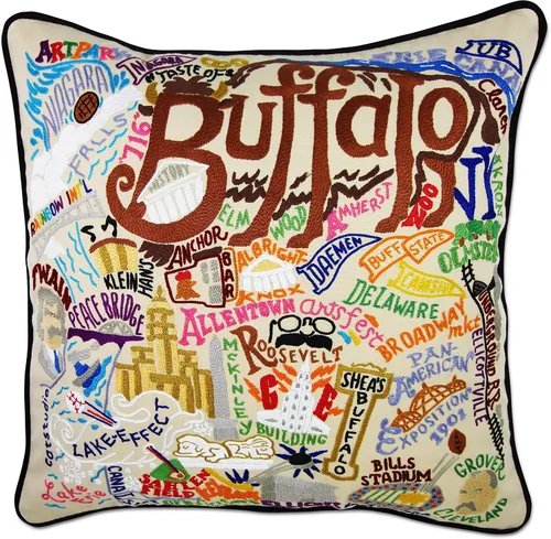 Vista 135 de Catstudio Portland (Oregon) - Almohada decorativa bordada