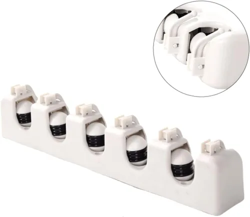 Vista 7 de CHILDWEET Soporte para escobas y fregonas, organizador de pared para colgar en la pared, organizador de escobas para barrer, escobas para barrer