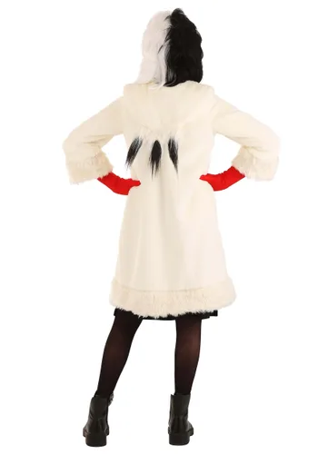 Vista 6 de Disfraz de Abrigo Cruella De Vil para Adolescentes de 101 Dálmatas de Disney Multicolor