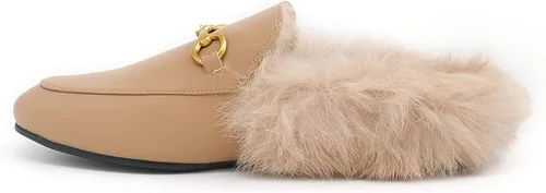 Vista 2 de ARQA - Mocasines de piel, sin talón ni cordones, de tacón bajo, para mujer.
