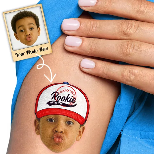 Vista 9 de 120 tatuajes temporales precortados para deportes de béisbol para niños Super Cute Baseball Themed Birthday Party Favors, Supplies, Decorations