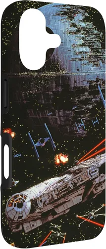 Vista 3 de Star Wars Return of the Jedi Death Star II Battle - Carcasa negra para iPhone 17