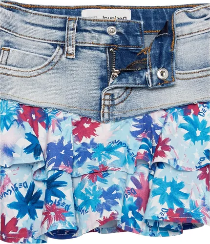Vista 7 de Desigual Girl Denim Skirt Evase