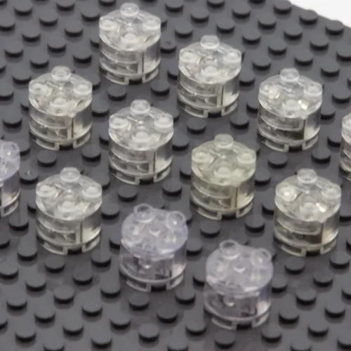 Vista 8 de ASTEM Kit de accesorios de ladrillos de luz verde, paquete de ladrillos de luz LED transparentes clásicos de 2 x 2, 6 piezas de bloques