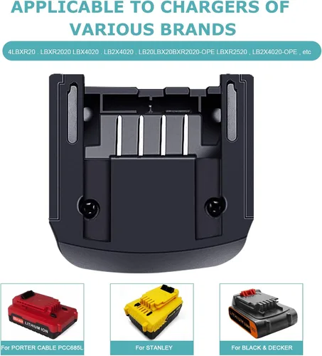 Vista 2 de Cargador de batería de iones de litio de 20 voltios LCS1620 para Black & Decker para cable Porter para STANLEYBattery 12V 14.4V 18V 20 voltios