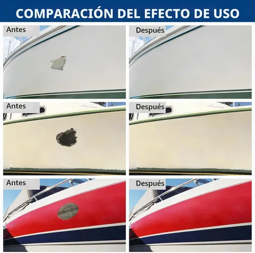 Vista 3 de Kit de reparación de barcos de fibra de vidrio, kit de reparación de fibra de vidrio marino para barcos