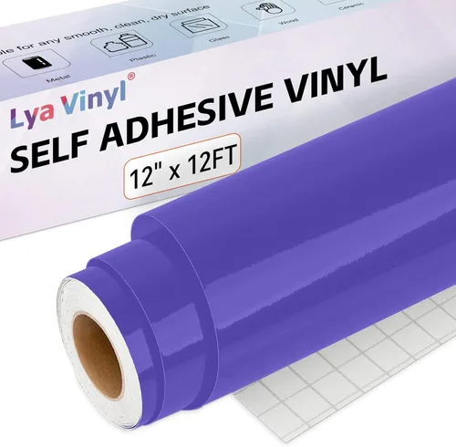 Vista 9 de Lya Vinyl - Paquete de 10 hojas de vinilo adhesivo permanente cepillado autoadhesivo, hojas para decoración del hogar, tazas, vasos, ventanas