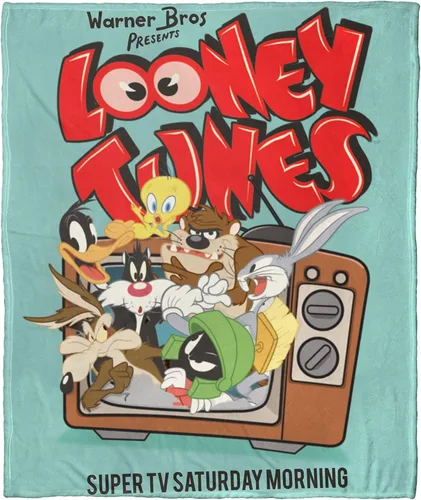 Vista 10 de Northwest Looney Tunes - Manta de seda táctil, 50 x 60 pulgadas, cuenco de cereales
