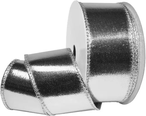 Vista 10 de Morex Ribbon alámbrico Lamé cinta, 2 – 1/2" X 10 yd, color dorado