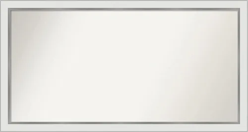 Vista 68 de Amanti Art Espejo personalizado, espejo de baño estrecho Alexandria White Wash, espejo de pared o espejo de tocador de baño sobre el fregadero