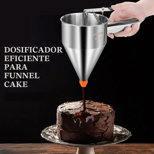 Vista 6 de Dispensador de masa de panqueques de acero inoxidable de 20 oz Acero inoxidable - 20 oz