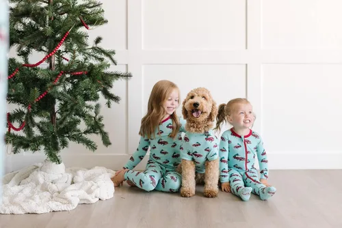 Vista 2 de KicKee Pants - Mameluco estampado con cremallera y pies cubiertos para niños y niñas