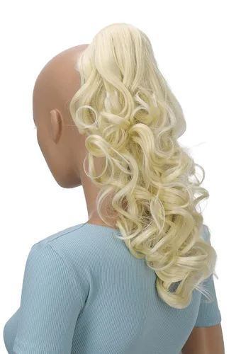 Vista 11 de CAISHA Extensión de clip de cola de caballo de 16 "voluminoso ondulado marrón ceniza H214