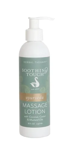 Vista 2 de Toque Calmante Ayurveda Educación Loción de masaje, 8 onzas, Unscented