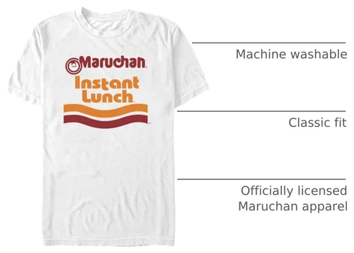 Vista 4 de Maruchan Ramen Noodle Instant Lunch Logo Camiseta para hombre