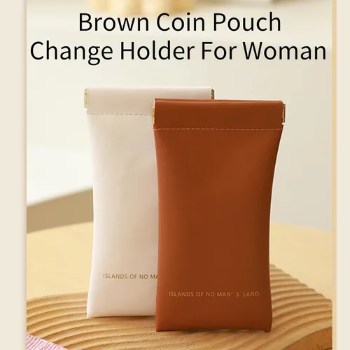 Vista 2 de Bolsa de moneda larga titular de cambio para mujer PU monedero monedero para fiesta de viaje (marrón), Moda