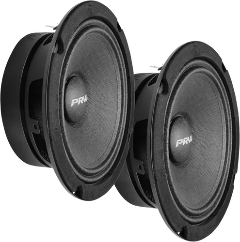 Vista 7 de PRV AUDIO Altavoz de rango medio poco profundo de 6.5 pulgadas, 6MR200A-4, 200 vatios, altavoz delgado de audio para automóvil de montaje poco