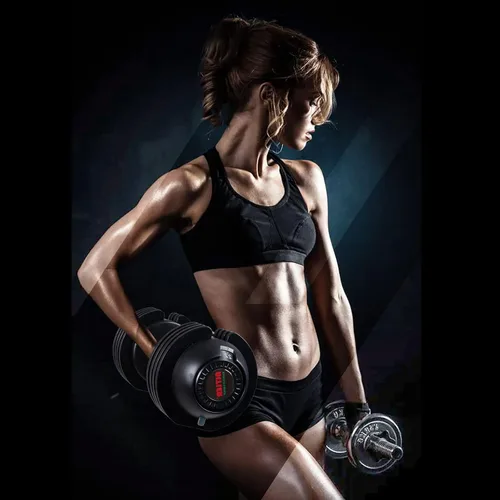 Vista 9 de Juego de mancuernas ajustables de 22 libras, par de mancuernas ajustables, perfecto para entrenamiento de fuerza y entrenamientos de fitness