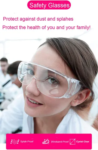 Vista 6 de Gafas de protección a prueba de niebla gafas transparentes de protección de lentes transparentes