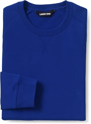 Vista 2 de Lands' End Sudadera de manga larga con cuello redondo para adultos