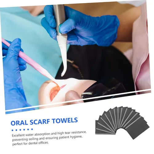 Vista 8 de ABOOFAN 125 piezas de baberos desechables para tatuaje y uso portátil y conveniente baberos suministros
