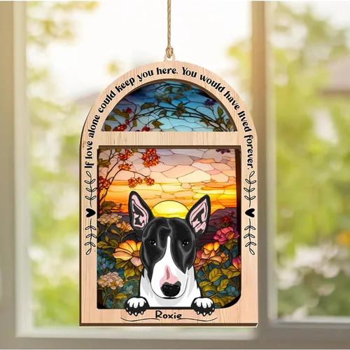 Vista 37 de LOVELYPOD Adorno de Navidad personalizado de sabueso afgano, atrapasoles con nombre, regalos de pérdida de mascotas, regalos para amantes