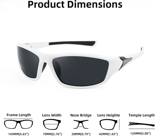 Vista 7 de FEISEDY Gafas de sol deportivas polarizadas clásicas para hombre conducción nocturna lentes amarillas ciclismo pesca conducción B2674
