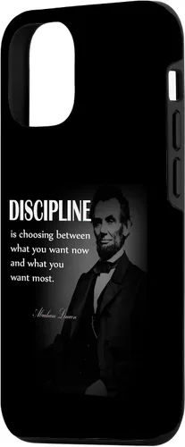 Vista 2 de Funda con cita para iPhone 15 Abraham Lincoln
