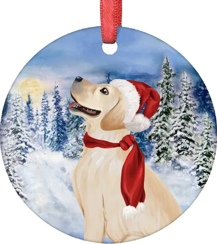Vista 9 de Adornos de Navidad para perros, adorno de Navidad de caniche de 2021, adorno de caniche, adorno de Papá Noel, perro, árbol de Navidad, adornos