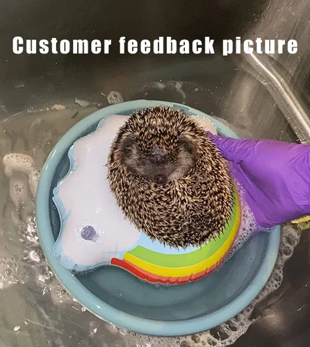 Vista 7 de Kit de suministros de baño, bañera y cepillo de limpieza Hedgehog